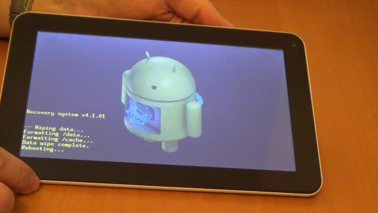 Tablet factory reset process for Android, iOS, and Windows devices